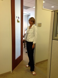 Leaving the office my last day before retirement!