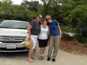 The start of our Girls Road Trip. All smiles following on boarding and loading.