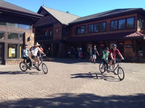 Our successful completion of tandem bike riding