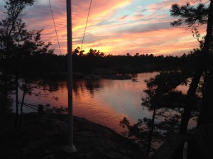 Sunset on the bay